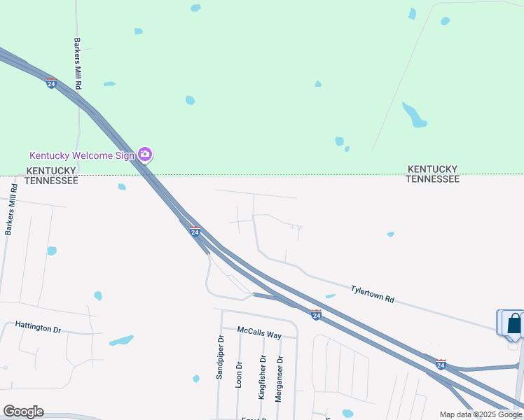 map of restaurants, bars, coffee shops, grocery stores, and more near 1874 Sage Meadow Lane in Clarksville