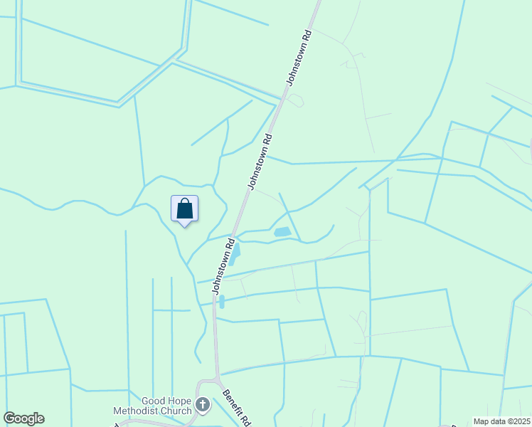 map of restaurants, bars, coffee shops, grocery stores, and more near 2425 Johnstown Road in Chesapeake