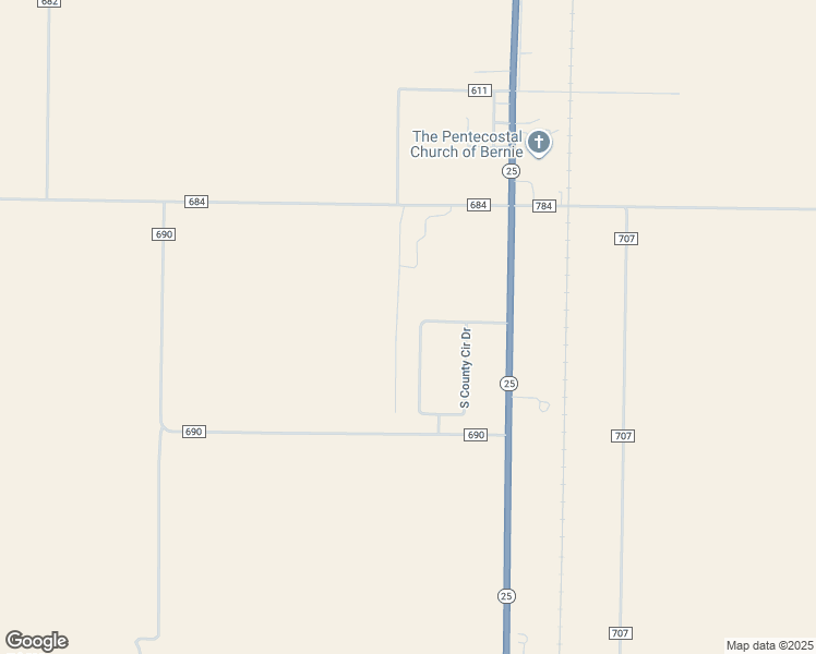 map of restaurants, bars, coffee shops, grocery stores, and more near 17002 South County Circle Drive in Bernie