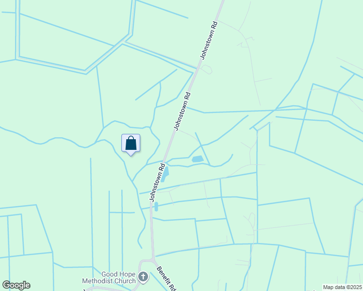 map of restaurants, bars, coffee shops, grocery stores, and more near 2425 Johnstown Road in Chesapeake