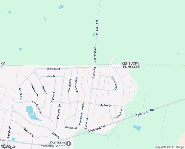 map of restaurants, bars, coffee shops, grocery stores, and more near 3790 Suiter Road in Clarksville