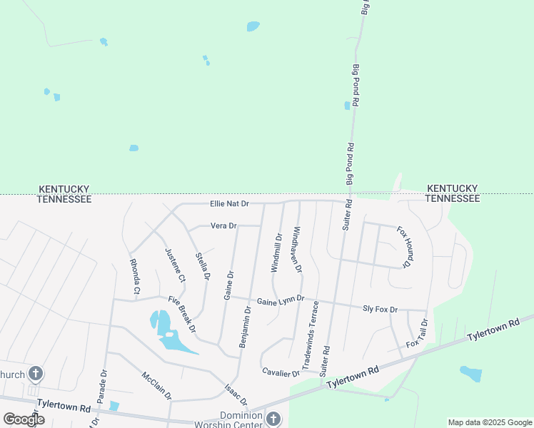 map of restaurants, bars, coffee shops, grocery stores, and more near 3968 Benjamin Drive in Clarksville