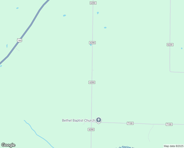 map of restaurants, bars, coffee shops, grocery stores, and more near County Road 6390 in Howell County