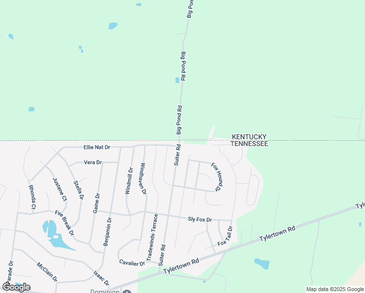 map of restaurants, bars, coffee shops, grocery stores, and more near 3807 Suiter Road in Clarksville
