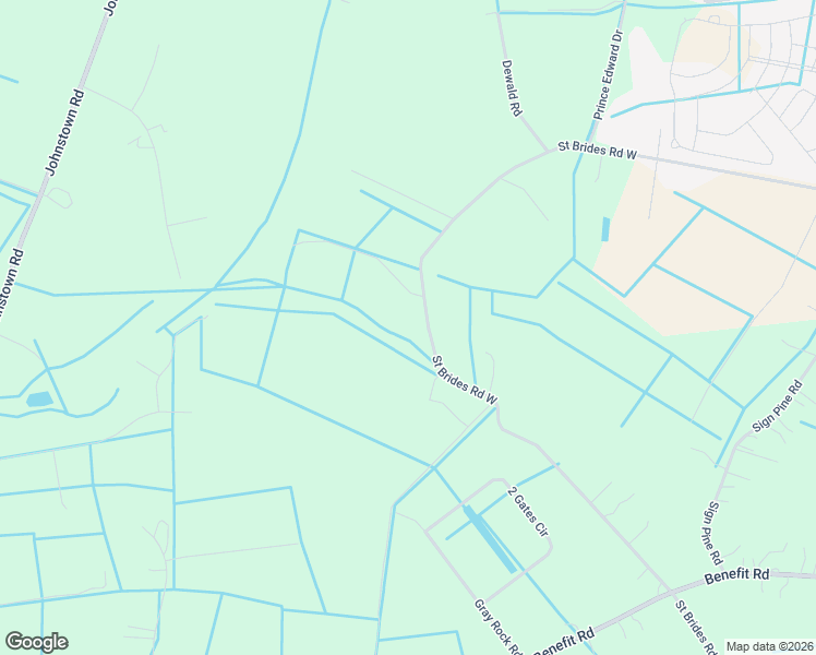 map of restaurants, bars, coffee shops, grocery stores, and more near 2104 Saint Brides Road West in Chesapeake