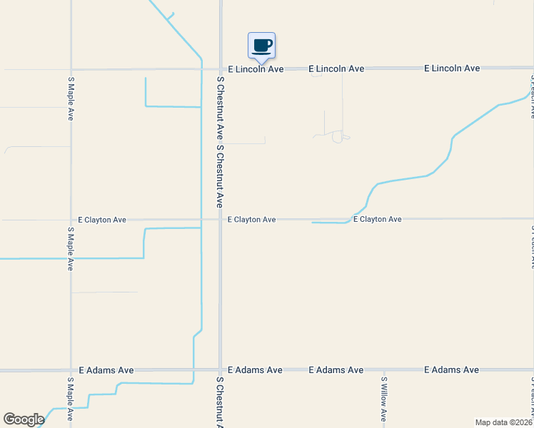 map of restaurants, bars, coffee shops, grocery stores, and more near 3150 East Clayton Avenue in Fresno