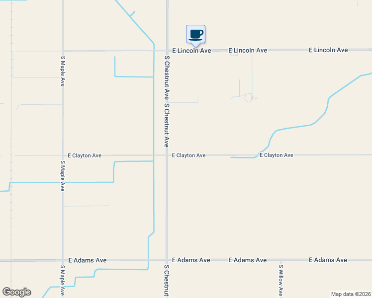 map of restaurants, bars, coffee shops, grocery stores, and more near 3150 East Clayton Avenue in Fresno