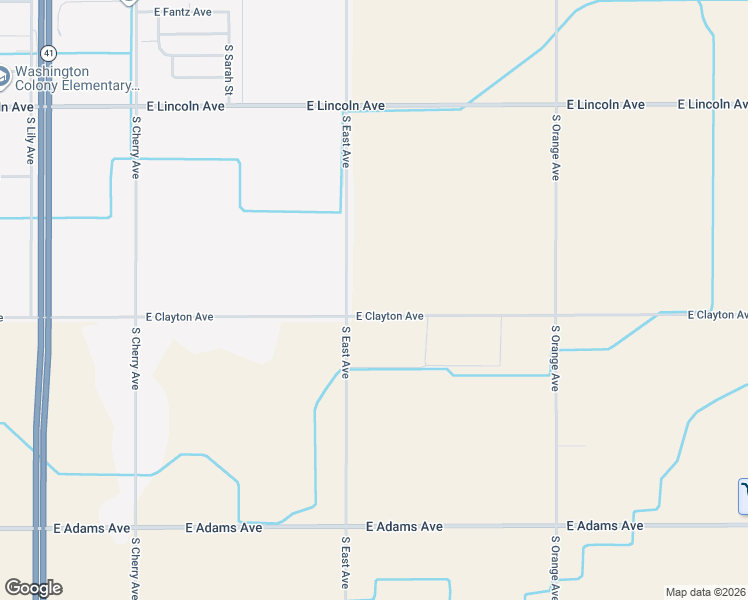 map of restaurants, bars, coffee shops, grocery stores, and more near 6446 South East Avenue in Fresno