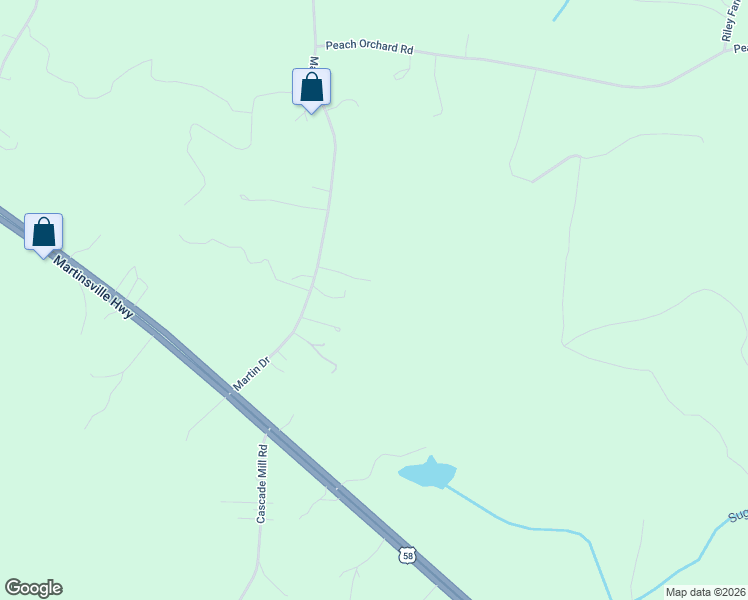 map of restaurants, bars, coffee shops, grocery stores, and more near 4215 Martin Drive in Axton