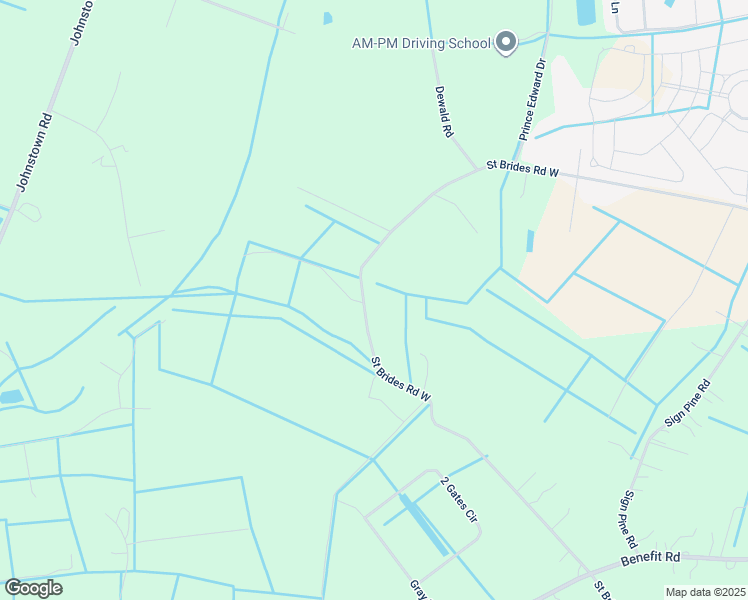 map of restaurants, bars, coffee shops, grocery stores, and more near 2113 Saint Brides Road West in Chesapeake