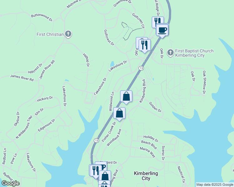 24 Cottage Hill Road, Kimberling City MO Walk Score