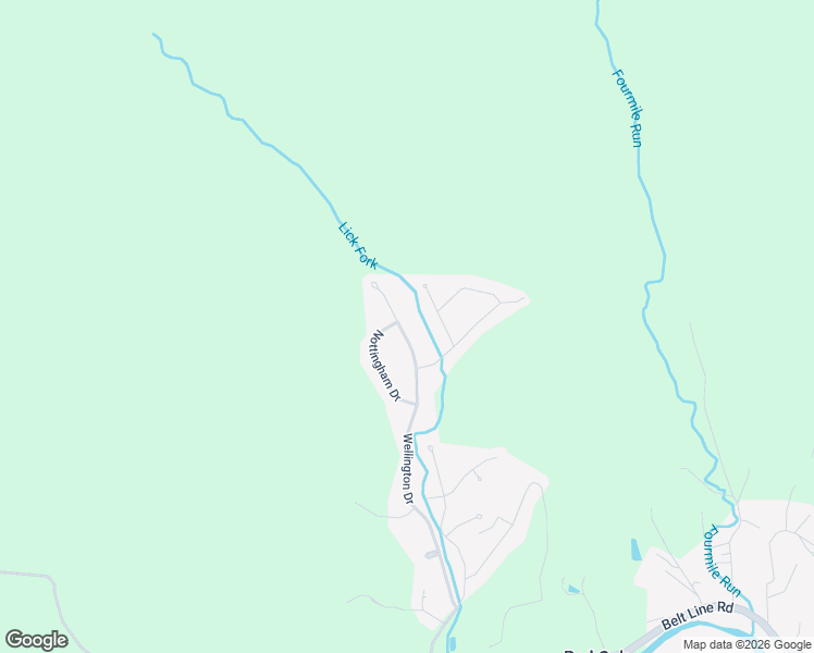 map of restaurants, bars, coffee shops, grocery stores, and more near Wellington Drive in Middlesboro