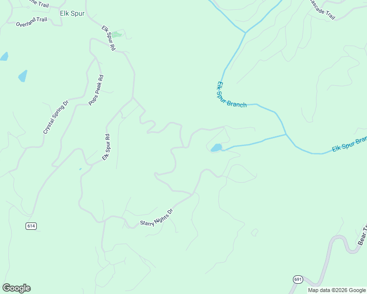 map of restaurants, bars, coffee shops, grocery stores, and more near 200 Covered Bridge Trail in Fancy Gap