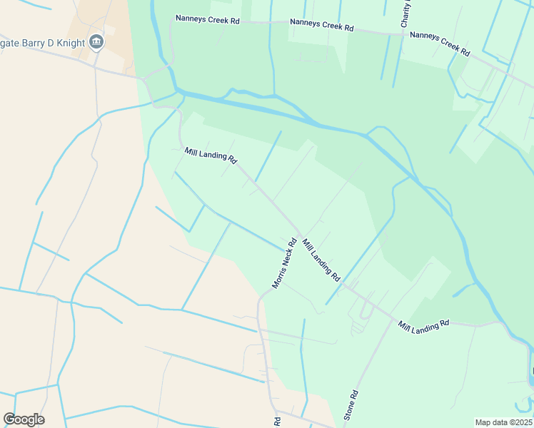 map of restaurants, bars, coffee shops, grocery stores, and more near 1625 Mill Landing Road in Virginia Beach