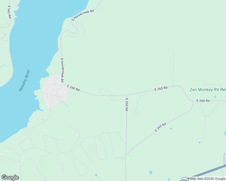 map of restaurants, bars, coffee shops, grocery stores, and more near 25910 South 548 Road in Afton