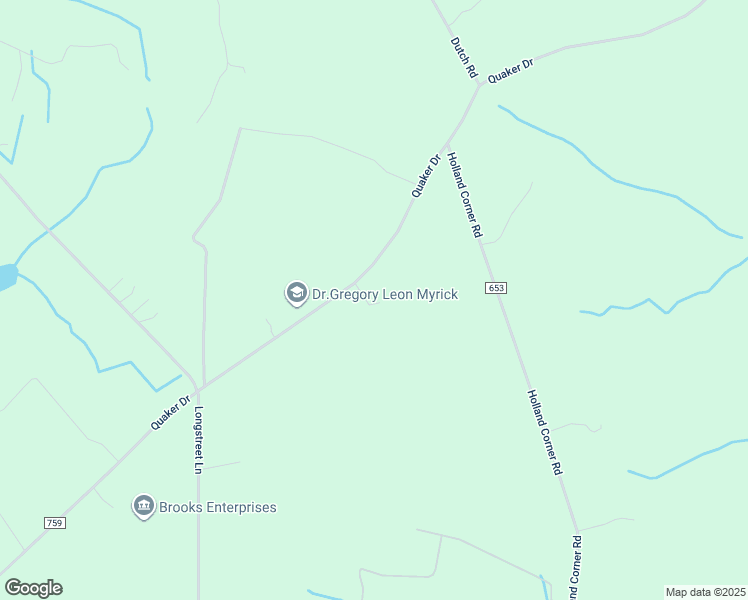 map of restaurants, bars, coffee shops, grocery stores, and more near 6719 Quaker Drive in Suffolk