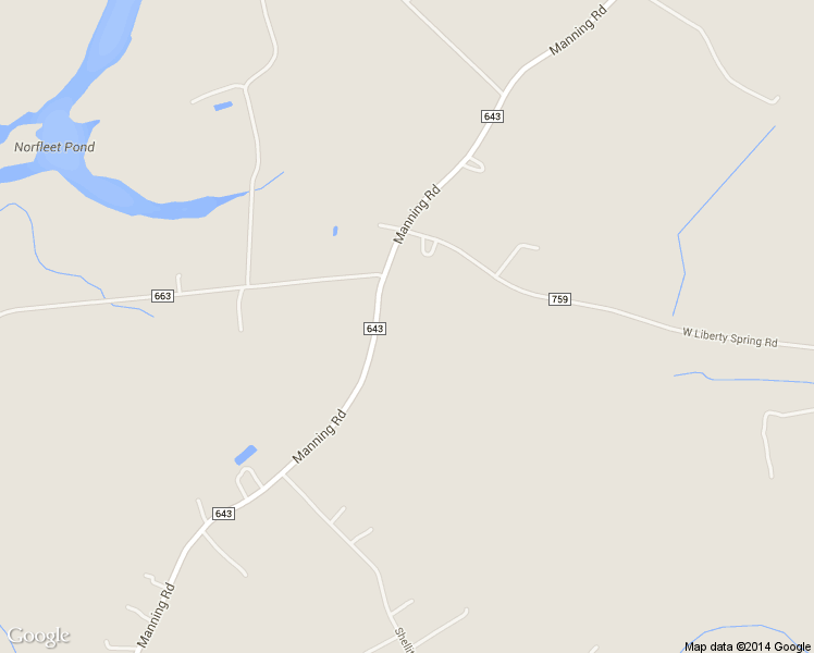 map of restaurants, bars, coffee shops, grocery stores, and more near 3624 Manning Road in Suffolk