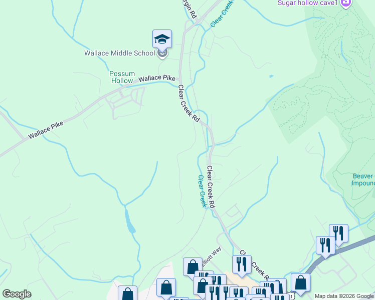 map of restaurants, bars, coffee shops, grocery stores, and more near 21316 Walton Ridge Road in Bristol