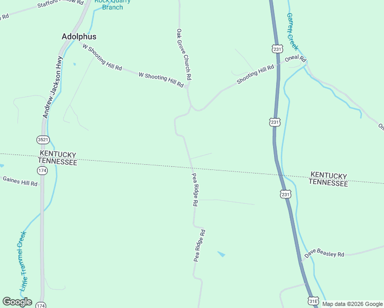 map of restaurants, bars, coffee shops, grocery stores, and more near 1840 Oak Grove Church Road in Adolphus