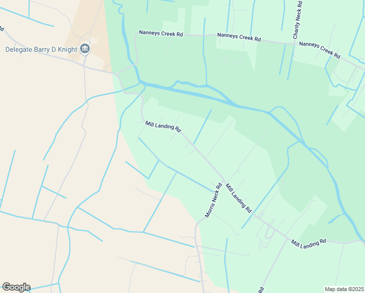 map of restaurants, bars, coffee shops, grocery stores, and more near 1657 Mill Landing Road in Virginia Beach