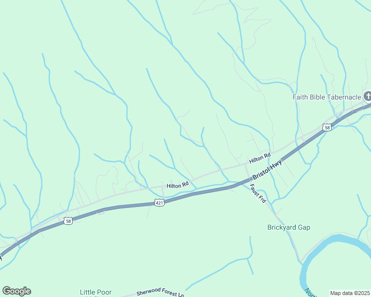 map of restaurants, bars, coffee shops, grocery stores, and more near 1101 Hilton Road in Gate City
