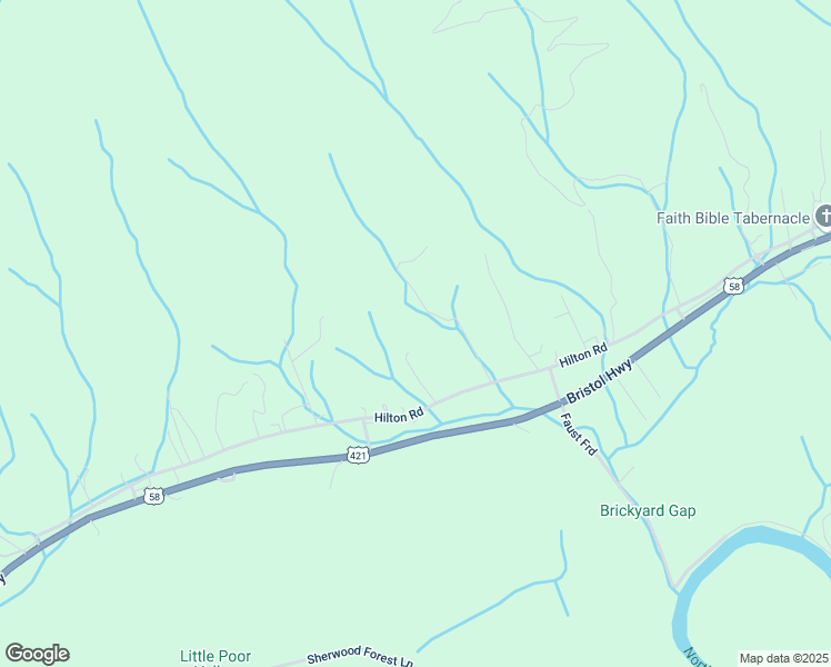 map of restaurants, bars, coffee shops, grocery stores, and more near 1101 Hilton Road in Gate City