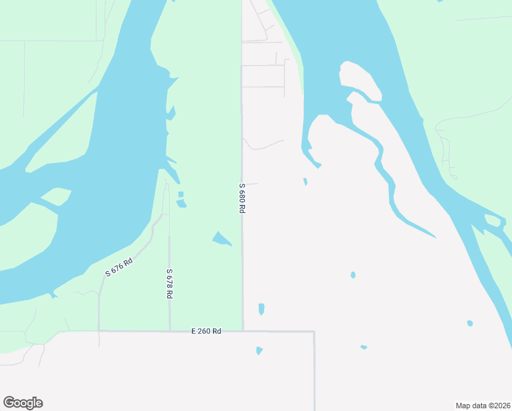 map of restaurants, bars, coffee shops, grocery stores, and more near 25500 South 680 Road in Grove
