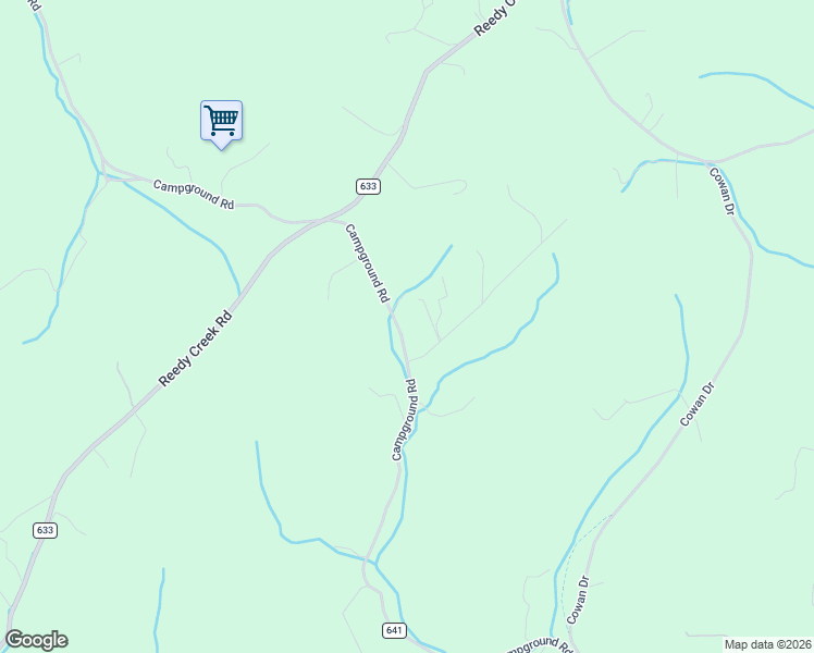 map of restaurants, bars, coffee shops, grocery stores, and more near 21035 Campground Road in Bristol