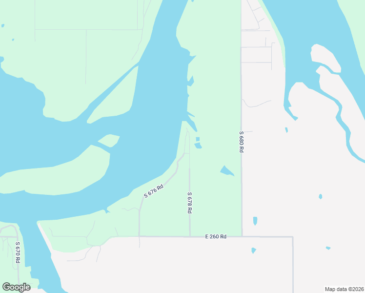 map of restaurants, bars, coffee shops, grocery stores, and more near 25419 South 676 Road in Grove