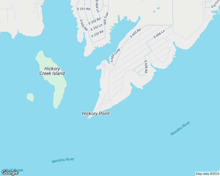 map of restaurants, bars, coffee shops, grocery stores, and more near 25878 South 605 Road in Grove