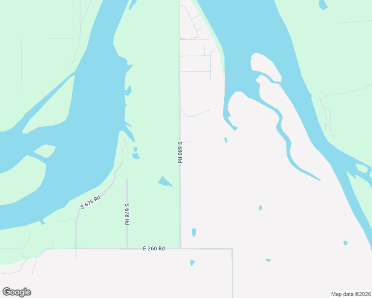map of restaurants, bars, coffee shops, grocery stores, and more near 25500 South 680 Road in Grove