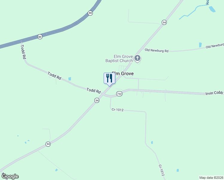 map of restaurants, bars, coffee shops, grocery stores, and more near 12 Irvin Cobb Road in Murray