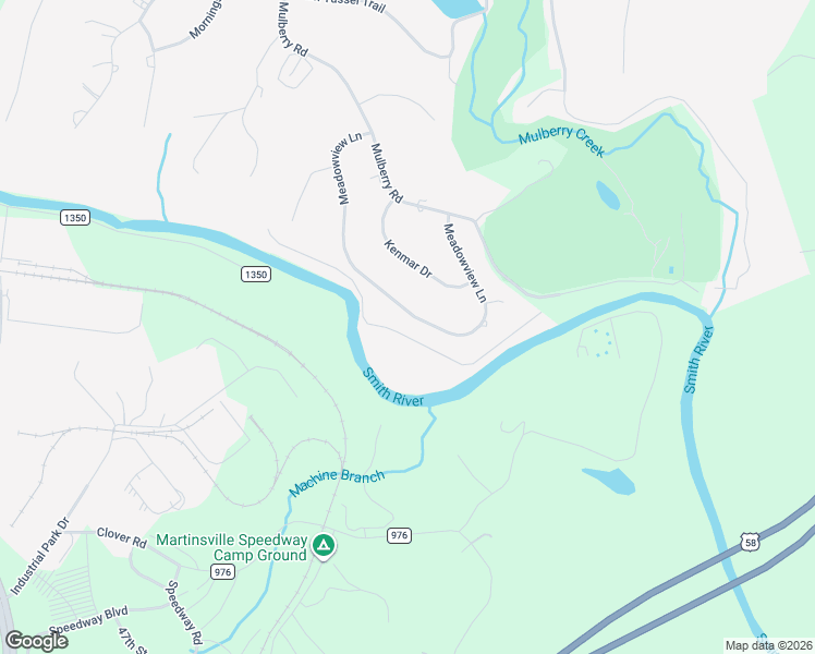 map of restaurants, bars, coffee shops, grocery stores, and more near 1600-1798 Meadowview Lane in Martinsville