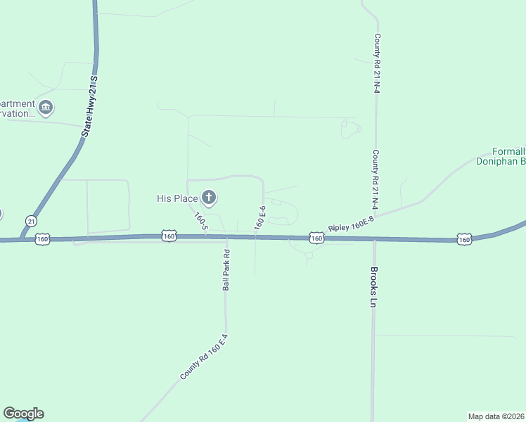 map of restaurants, bars, coffee shops, grocery stores, and more near 28-46 Confederate Ridge Road in Doniphan
