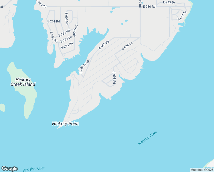 map of restaurants, bars, coffee shops, grocery stores, and more near 25531 South 608 Road in Grove