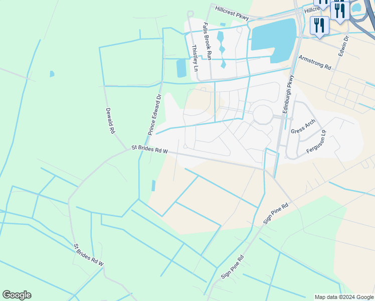 map of restaurants, bars, coffee shops, grocery stores, and more near 615 Middleton Way in Chesapeake