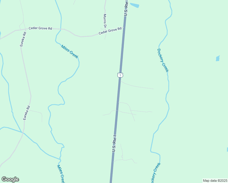 map of restaurants, bars, coffee shops, grocery stores, and more near 7190 U.S. 1 in Bracey