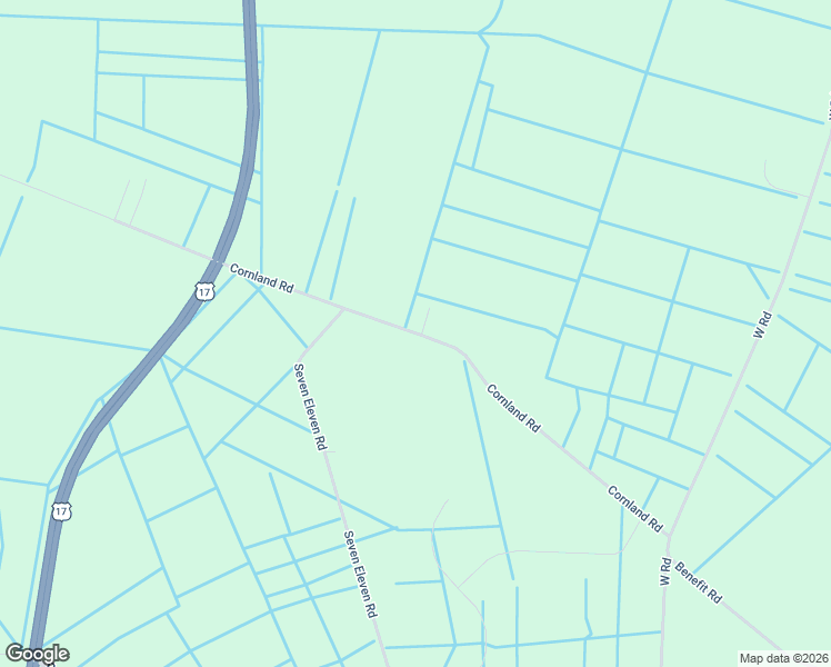 map of restaurants, bars, coffee shops, grocery stores, and more near 3733 Cornland Road in Chesapeake