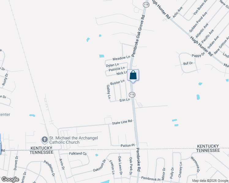 map of restaurants, bars, coffee shops, grocery stores, and more near 717 Trevor Lane in Oak Grove