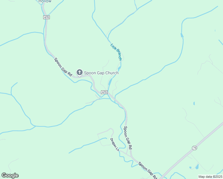 map of restaurants, bars, coffee shops, grocery stores, and more near 21333 Spoon Gap Road in Abingdon