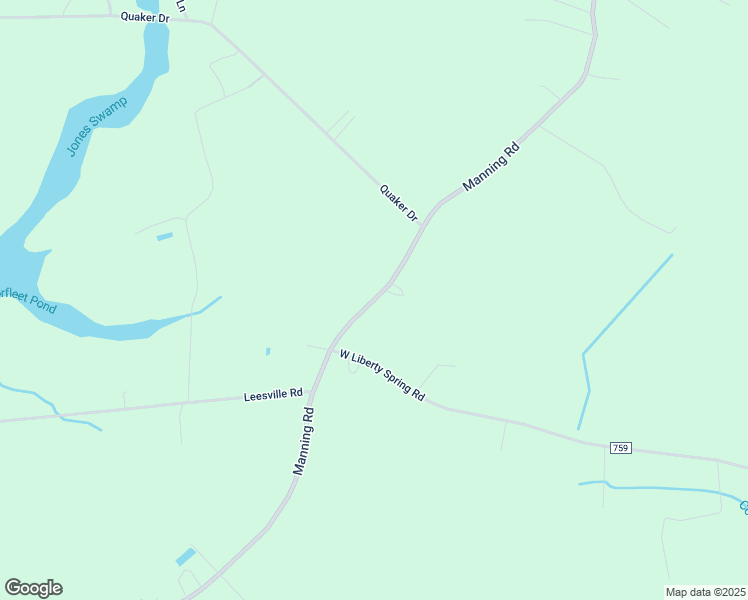 map of restaurants, bars, coffee shops, grocery stores, and more near 3409 Manning Rd in Suffolk