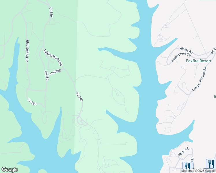map of restaurants, bars, coffee shops, grocery stores, and more near 400-452 Waterfield Drive in Reeds Spring