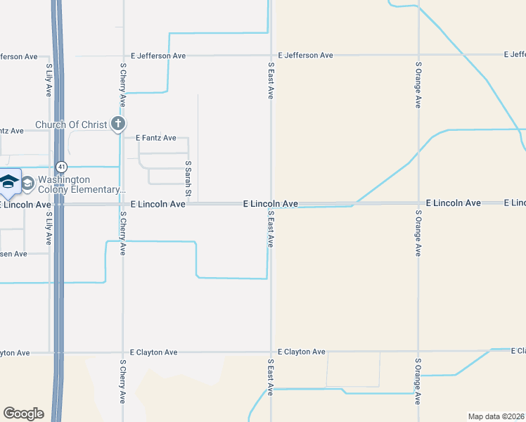 map of restaurants, bars, coffee shops, grocery stores, and more near 905 East Lincoln Avenue in Fresno