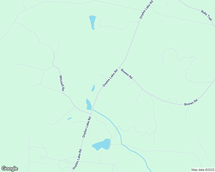 map of restaurants, bars, coffee shops, grocery stores, and more near 2571 Doyles Lake Road in Emporia