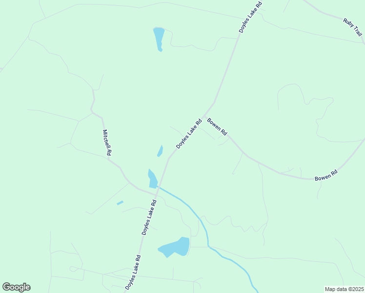 map of restaurants, bars, coffee shops, grocery stores, and more near 2571 Doyles Lake Road in Emporia