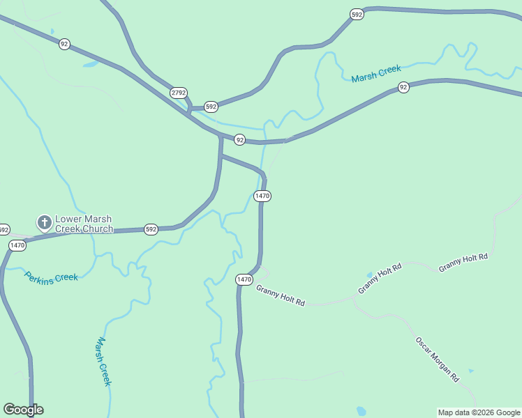 map of restaurants, bars, coffee shops, grocery stores, and more near Strunk - Silersville Road in McCreary County