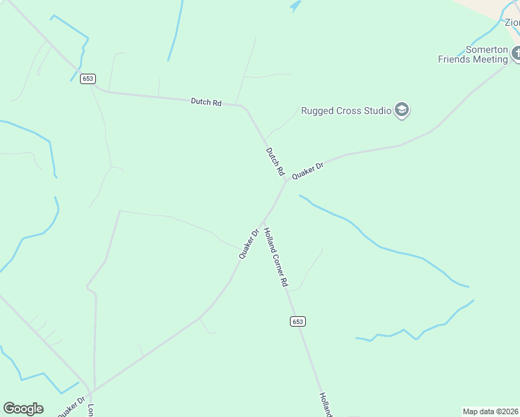 map of restaurants, bars, coffee shops, grocery stores, and more near 6440 Quaker Drive in Suffolk