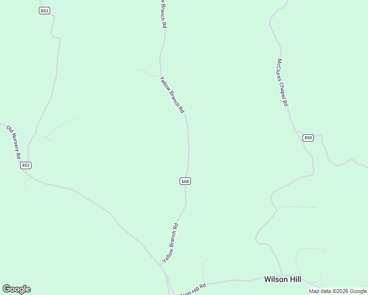 map of restaurants, bars, coffee shops, grocery stores, and more near State Road 668 in Rose Hill