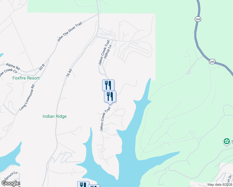 map of restaurants, bars, coffee shops, grocery stores, and more near Map Ln in Branson