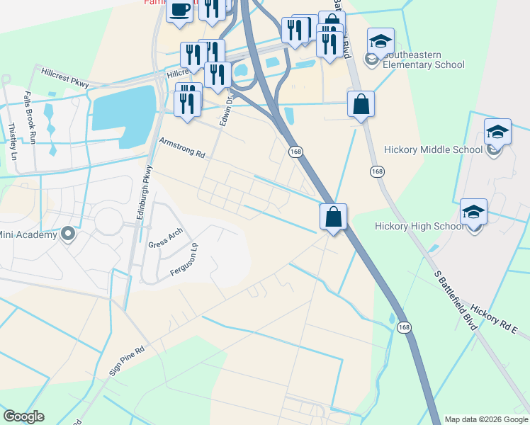 map of restaurants, bars, coffee shops, grocery stores, and more near 237 Red Knot Way in Chesapeake